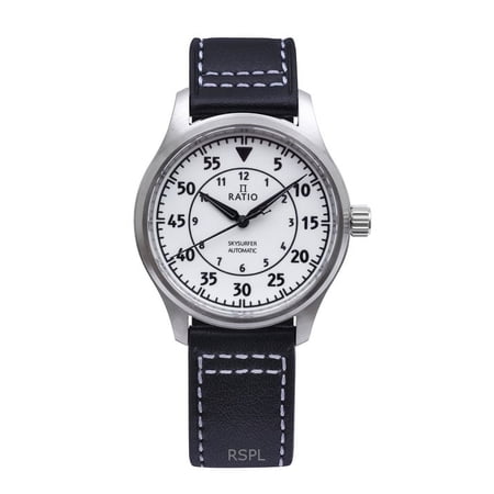 Ratio Skysurfer Pilot Full Luminous Dial Leather Automatic RTS324 200M Men's Watch