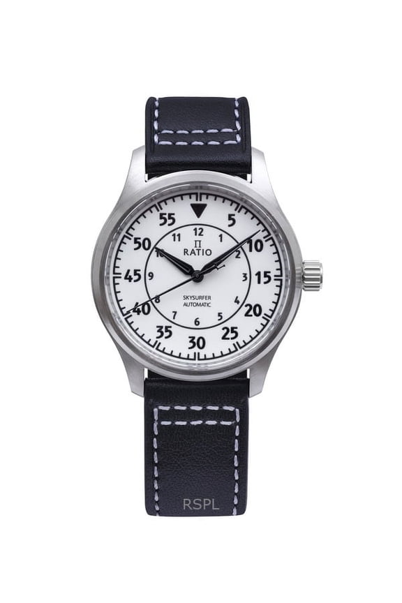 Skysurfer Pilot Full Luminous Dial Leather Automatic RTS324 200M Men's Watch