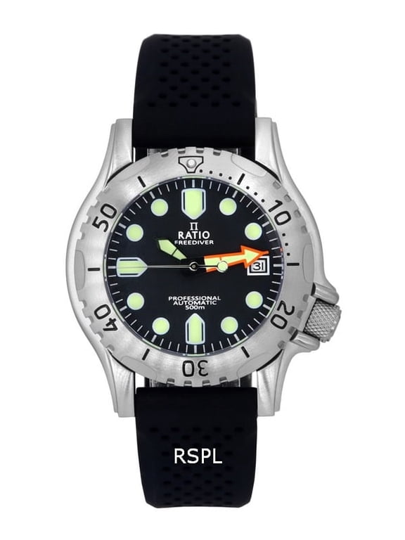 FreeDiver Professional Sapphire Black Dial Automatic RTF015 500M Men's Watch