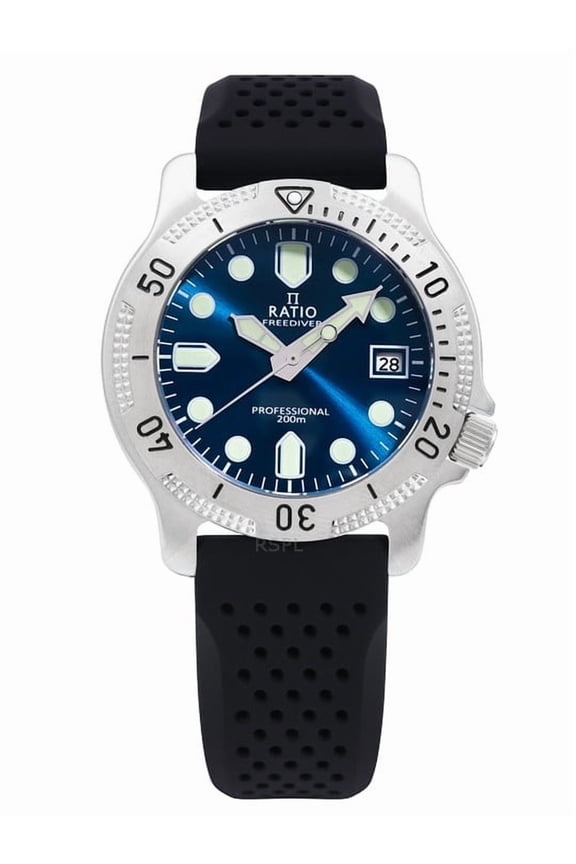 FreeDiver Professional Sapphire Blue Sunray Dial Quartz RTF023 200M Men's Watch