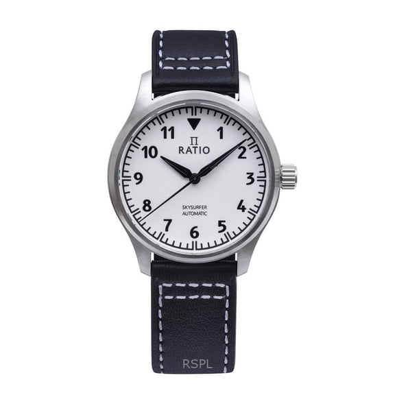 Ratio Skysurfer Pilot Full Luminous Dial Leather Automatic RTS307 200M Men's Watch