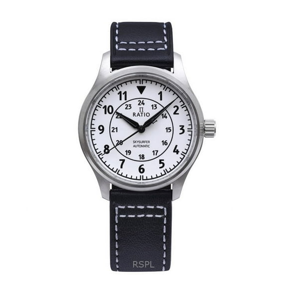 Ratio Skysurfer Pilot Full Luminous Dial Leather Automatic RTS316 200M Men's Watch