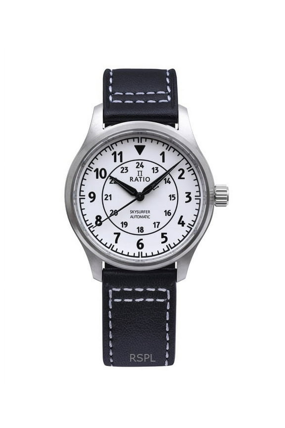 Skysurfer Pilot Full Luminous Dial Leather Automatic RTS316 200M Men's Watch