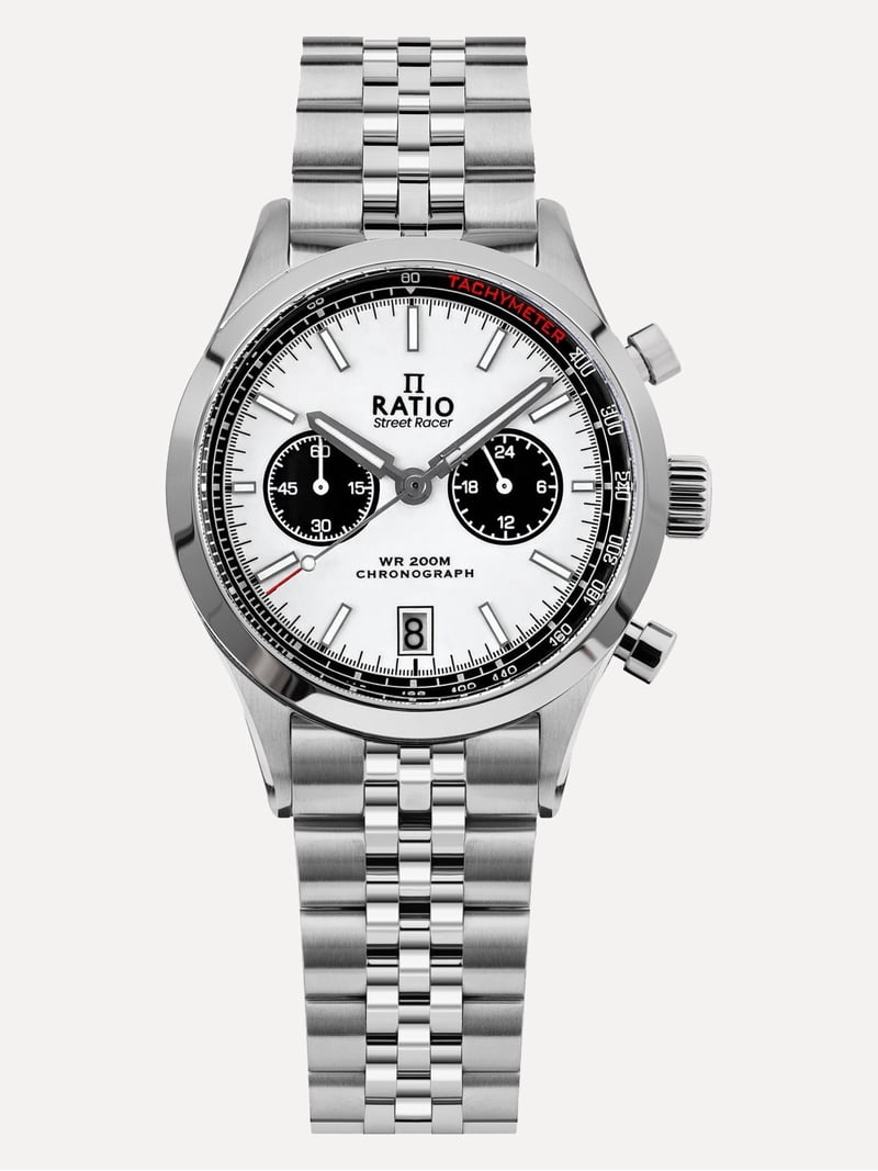 Ratio Street Racer Chronograph RTC022 200M Panda Dial Watch