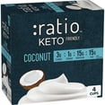 Ratio Yogurt Cultured Dairy Snack, Coconut, 1g Sugar, 1 LB 5.2 OZ (4 ...