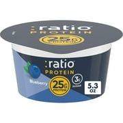 Ratio Yogurt Protein Cultured Dairy Snack, Blueberry, 25g Protein, 5.3 OZ