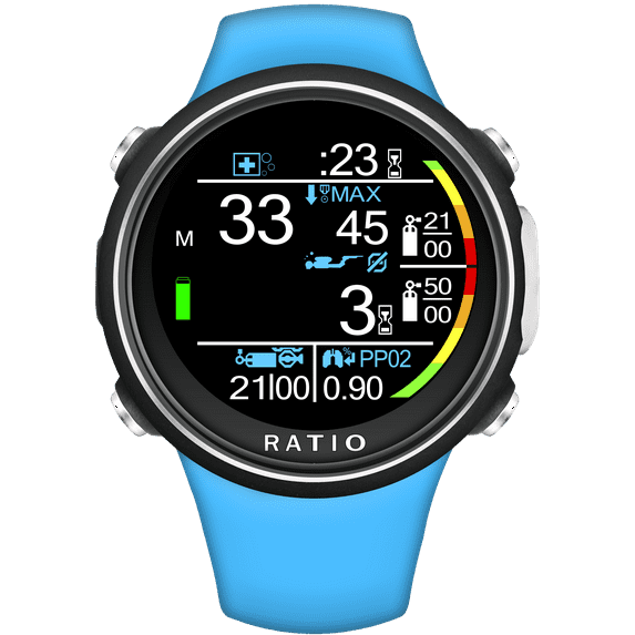 Ratio iDive Color Easy Scuba Diving Wrist Computer