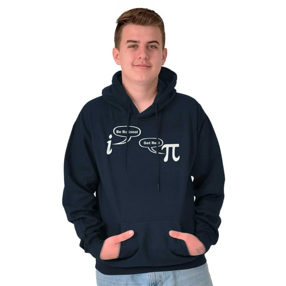 Rational Real Pi Pie Number Math Nerd Hoodie Sweatshirt Women Men Brisco Brands L
