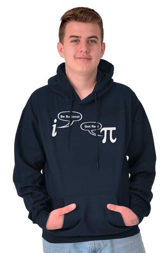 Rational Real Pi Pie Number Math Nerd Hoodie Sweatshirt Women Men Brisco Brands L