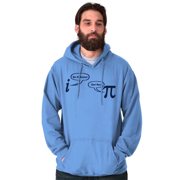 Rational Real Pi Pie Number Math Nerd Unisex Plus Fleece Graphic Hoodie Brisco Brands 2X