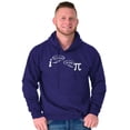thumbnail image 1 of Rational Real Pi Pie Number Math Nerd Unisex Plus Fleece Graphic Hoodie Brisco Brands 2X, 1 of 5