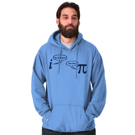 Rational Real Pi Pie Number Math Nerd Unisex Plus Fleece Graphic Hoodie Brisco Brands 3X