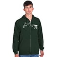 thumbnail image 1 of Rational Real Pi Pie Number Math Nerd Zip Up Hoodie Men's Women's Brisco Brands 3X, 1 of 6