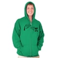 thumbnail image 1 of Rational Real Pi Pie Number Math Nerd Zip Up Hoodie Men's Women's Brisco Brands S, 1 of 6