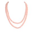 thumbnail image 1 of Ratnavali Jewels Light Pink Quarts Dual Strand Beads Necklace Women, 1 of 4
