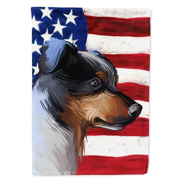 Ratonero Bodeguero Andaluz American Flag Flag Canvas House Size