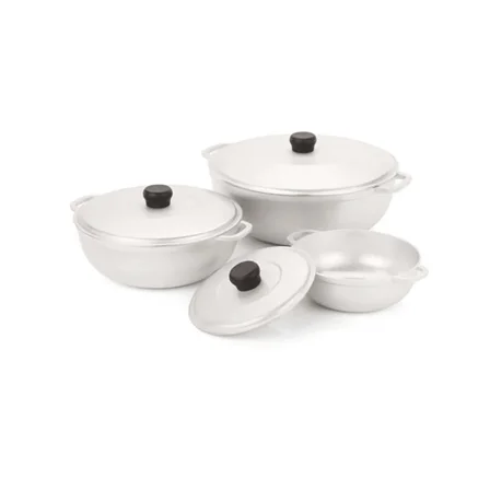 Ratoyal 1.5/2.5/5.2 Quart Cast Aluminum Caldero Three-Piece Set - 18/22/28 Cm High Quality And Durable