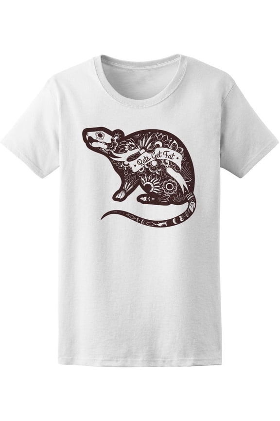 "Rats Get Fat" T-Shirt Men -Image by Shutterstock, Male Small