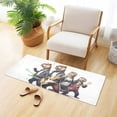thumbnail image 1 of Rats Mouse Guitas Bathroom Rug Non Slip Bathroom Mats Entry Door Soft Carpets for Kitchen Bedroom Living Room 39x20 inch, 1 of 7