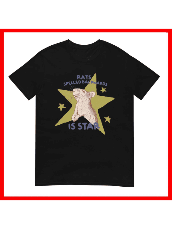 Rats Spelled Backwards Is Star Animal Meme Unisex T-Shirt Size S-5XL