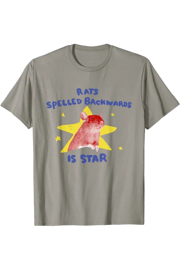 Rats Spelled Backwards Is Star Rat Meme Rat Lover Animal T-Shirt