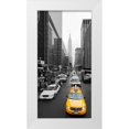 thumbnail image 1 of Ratsenskiy, Vadim 11x18 White Modern Wood Framed Museum Art Print Titled - Taxi in Manhattan, NYC, 1 of 4