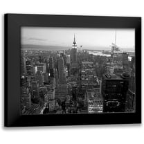 Ratsenskiy, Vadim 14x12 Black Modern Framed Museum Art Print Titled - Skyline of Midtown Manhattan, NYC