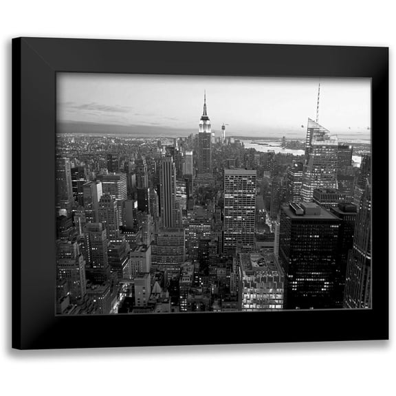Ratsenskiy, Vadim 14x12 Black Modern Framed Museum Art Print Titled - Skyline of Midtown Manhattan, NYC