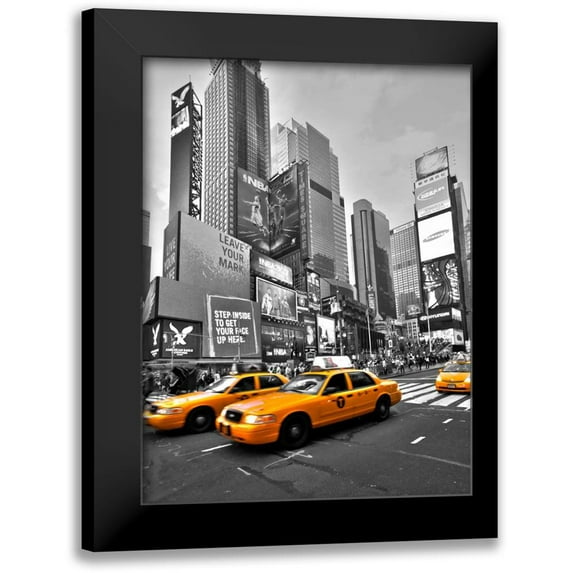Ratsenskiy, Vadim 19x24 Black Modern Framed Museum Art Print Titled - Times Square Traffic
