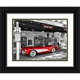 thumbnail image 1 of Ratsenskiy, Vadim 32x25 Black Ornate Wood Framed with Double Matting Museum Art Print Titled - Red Corvette, 1 of 4