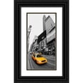 thumbnail image 1 of Ratsenskiy, Vadim 9x14 Black Ornate Wood Framed with Double Matting Museum Art Print Titled - Taxi in Times Square, NYC, 1 of 4