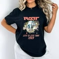 thumbnail image 1 of Ratt 80s Band Glam Metal Music Fan Rock Hair LA Comfort Color T-Shirt, for men & women, up to size 4XL, 1 of 4
