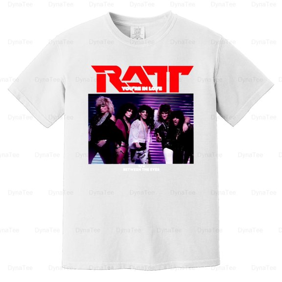 Ratt Youre In Love 1985 Glam Rock Heavy Metal Music Band Fan Comfort Color T-Shirt V40789 Unisex, up to 4XL