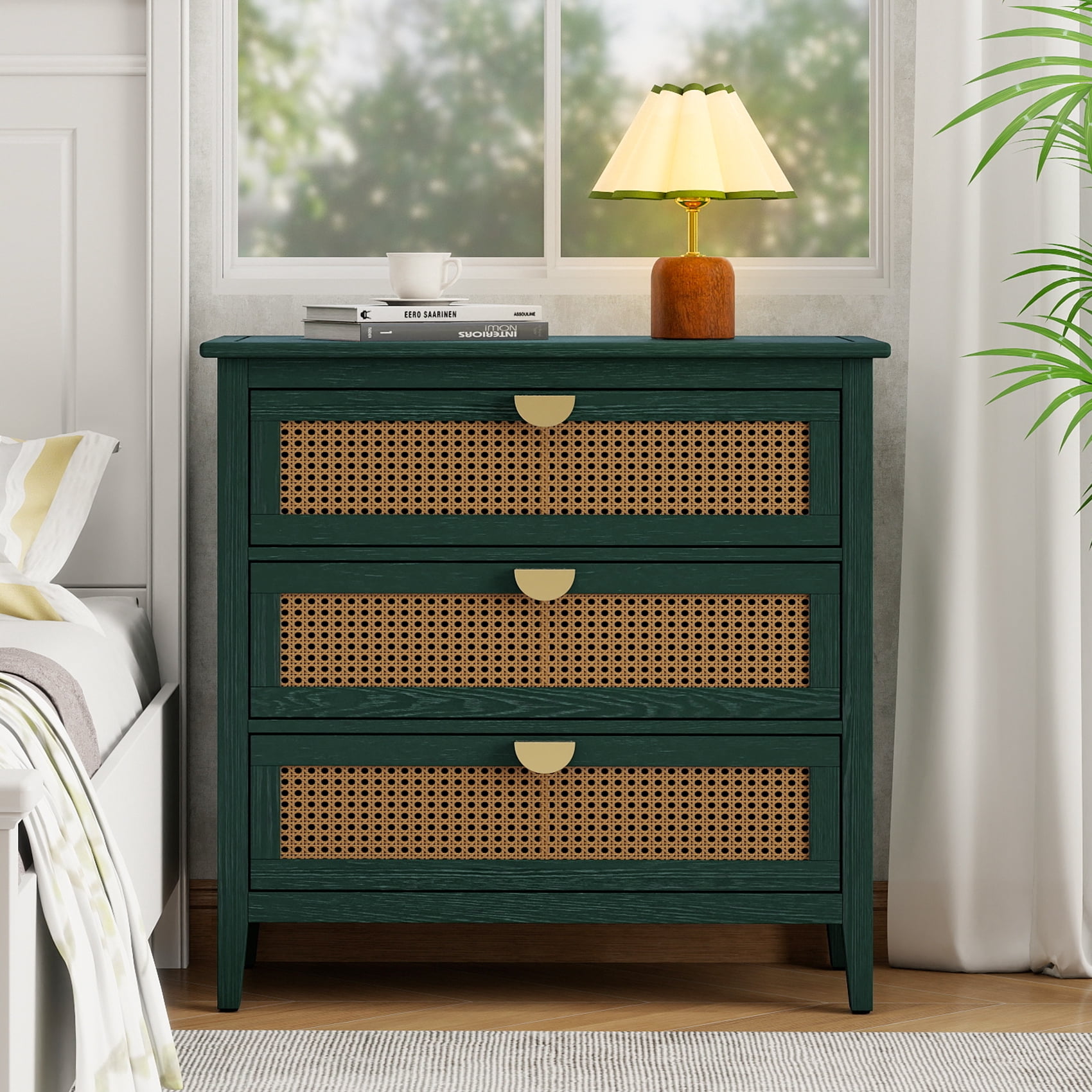 green rattan dresser Rattan Dressers & Boho Chest of Drawers | Walmart | Green