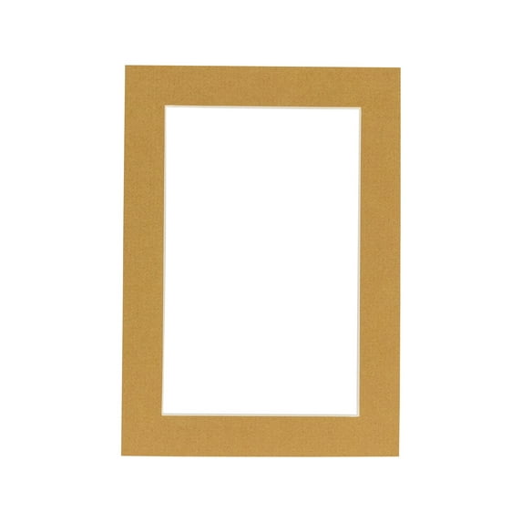 Rattan Acid Free 12x16 Picture Frame Mats with White Core Bevel Cut for 8x10 Pictures - Fits 12x16