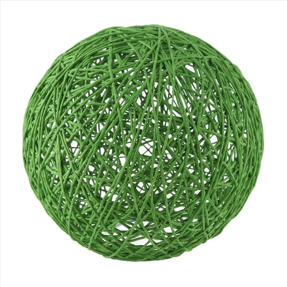 , Rattan And Ball Chandelier Individual Creativity Spherical Rattan Nest Lampshade