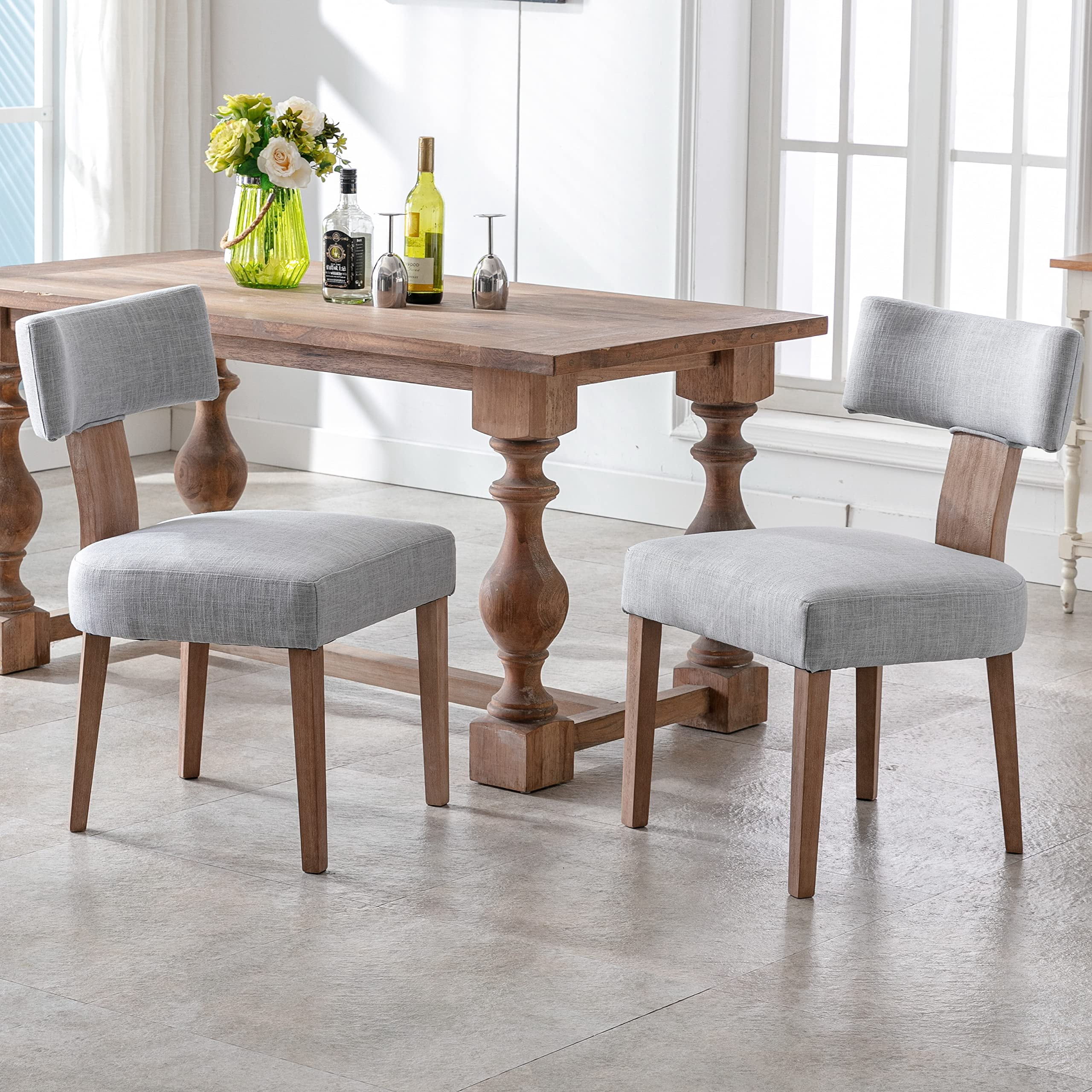 Rattan Back Dining Chairs Mid Century Modern Dining Chairs Set of 4 ...