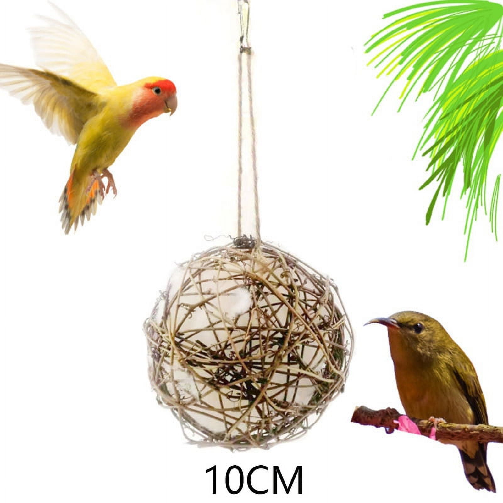 Rattan Balls Wicker Ball Birds Parrot Chewing Pet Bite Ball for Budgies Parakeet Sparrows And
