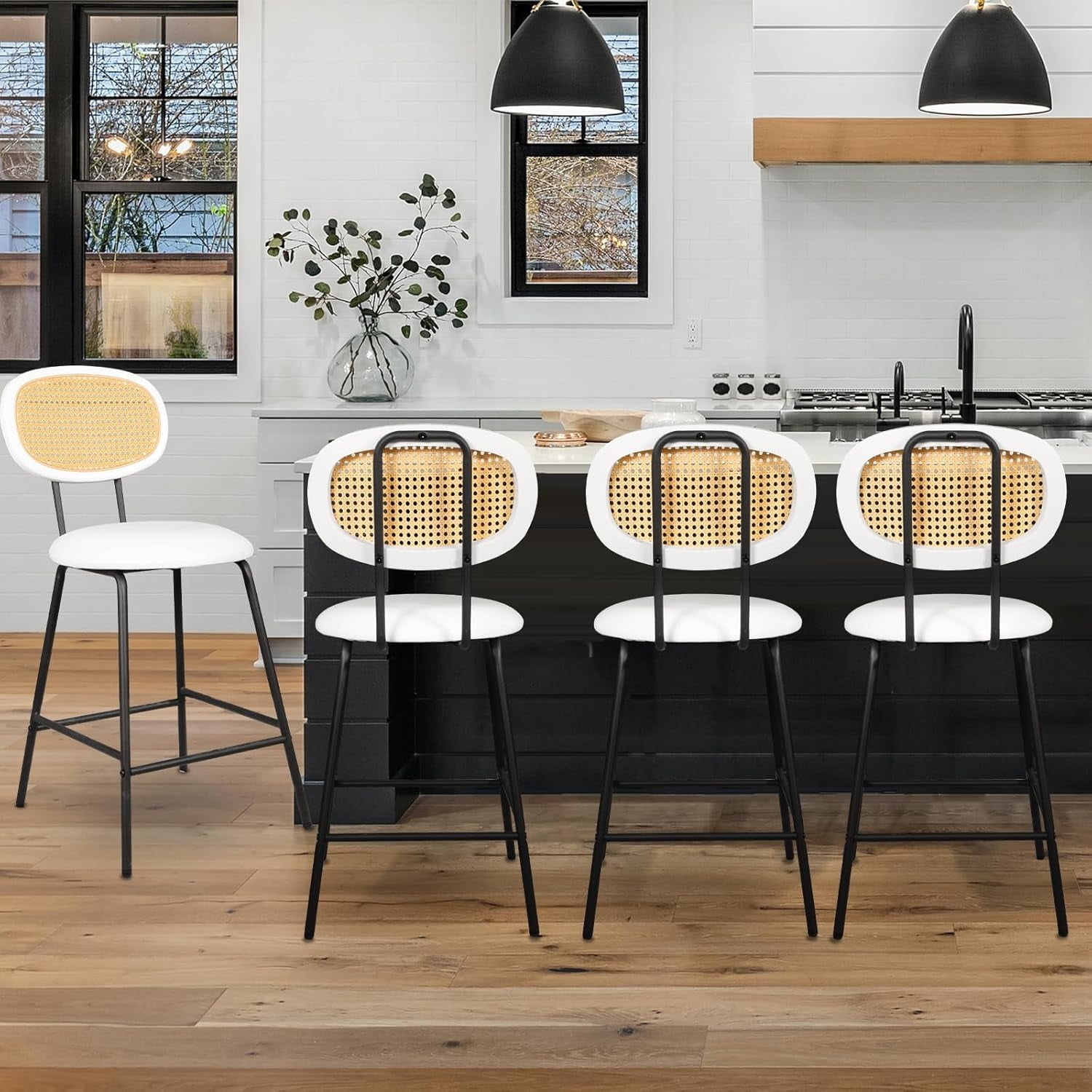 Rattan Countertop Height AQG Rattan Counter Height Bar Stools