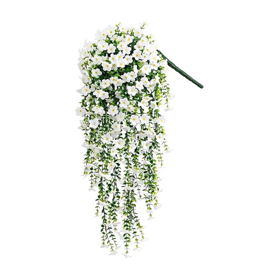 Rattan Basket Artificial Bougainvillea Wall Hangings, Full Bloom Silk Flower Suspended Ornament for Wedding Hall Ceiling, Interior Wall and Indoor Wedding Venue Space Styling Decoration