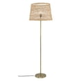 thumbnail image 1 of Rattan Boho With LED Bulb, Farmhouse Rustic Floor Lamp, Standing Lamp For Living Room, Bedroom, 1 of 7