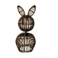 thumbnail image 1 of Rattan Bunny Statue, Easter Wicker Bunny Spring Decor, Wicker Easter Bunny Topiary Outside, Natural Rattan Hand-Woven Rabbit Easter Decorations for Home Farmhouse - 7.9inch, 1 of 6