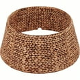 thumbnail image 1 of Rattan Christmas Tree Collar Wicker Tree Skirt Stand Base Cover Brown Wash 24 inch, 1 of 6