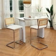 Rattan Counter Height Chairs 29.3inch Tall Stools for Kitchen Counter