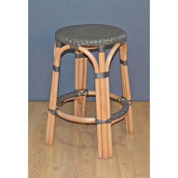 Rattan Counter Stools with Easy Clean Resin Wicker Seats
