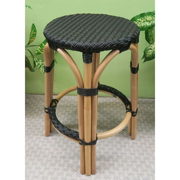 Rattan Counter Stools with Easy Clean Resin Wicker Seats