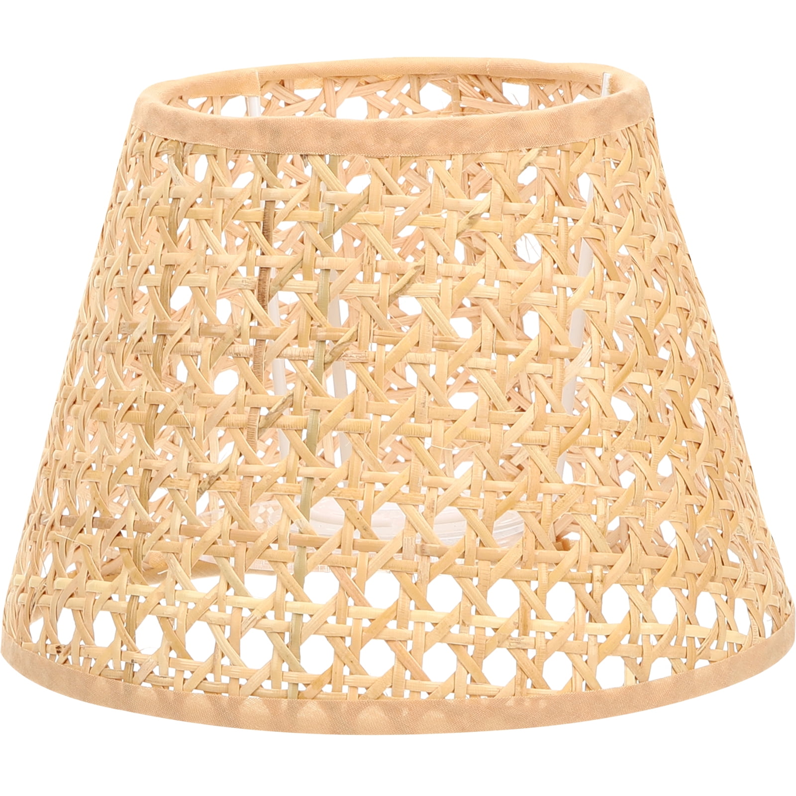 Rattan Cutout Lampshade Wall Light Woven Fixture Boho Covers for
