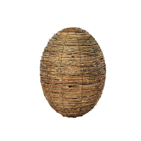Rattan Easter Eggs Decor Woven Easter Eggs Decorations Spring Decoration Statue Figurine Rattan Woven Decor for Home Farmhouse Door Kitchen Shelf Indoor Outdoor
