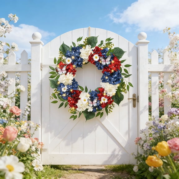 Rattan Easter Garland,Easter Wreath Decoration for Door Hanging,Indoor Outdoor Home Holiday Decor,Spring Seasonal Decor Home Decor Collection