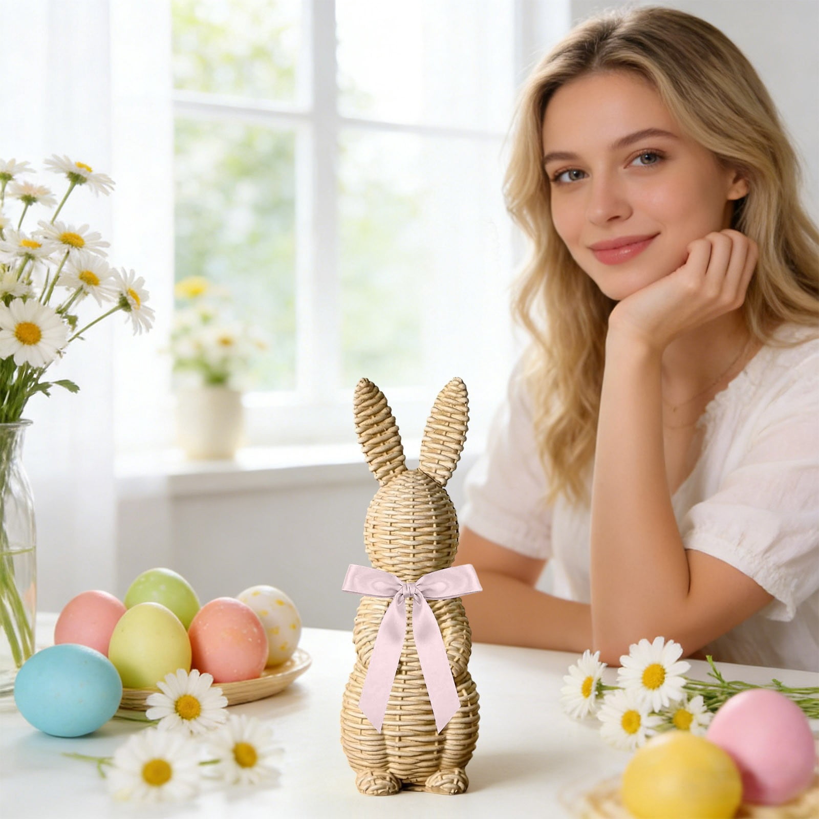 Rattan Easter Bunny